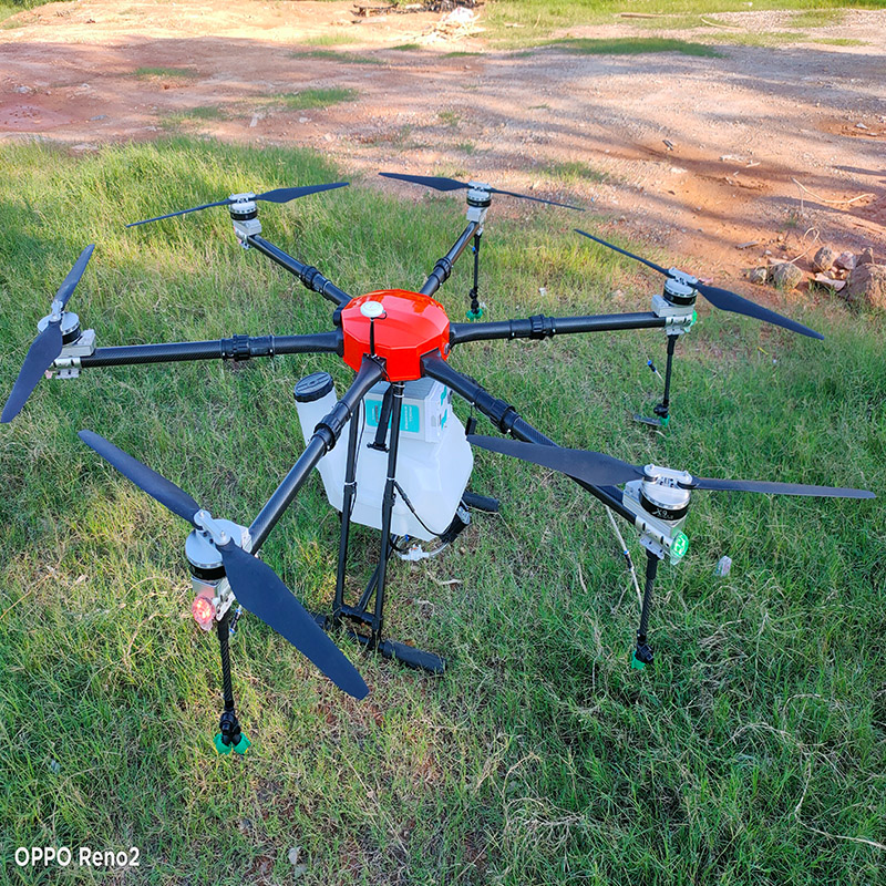 6 tengelyes 22KG trágyázó drón mezőgazdasági permetezés drón mezőgazdaság